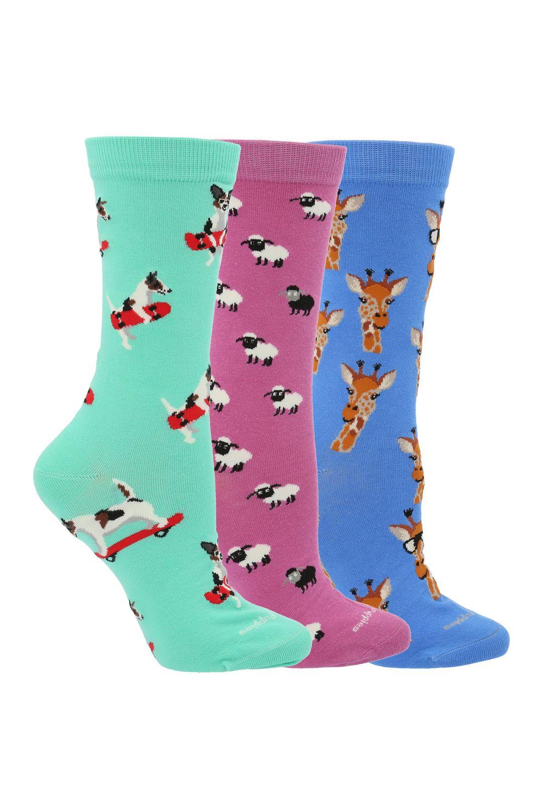 Calcetín Algodón Mujer Pack Fun Animal Multicolor-3