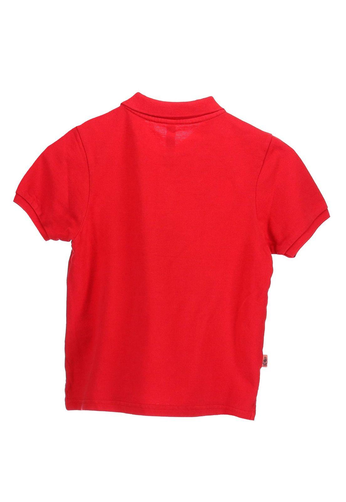 Polera M/C Algodón Bs19-Tsh/Ian Rojo-1