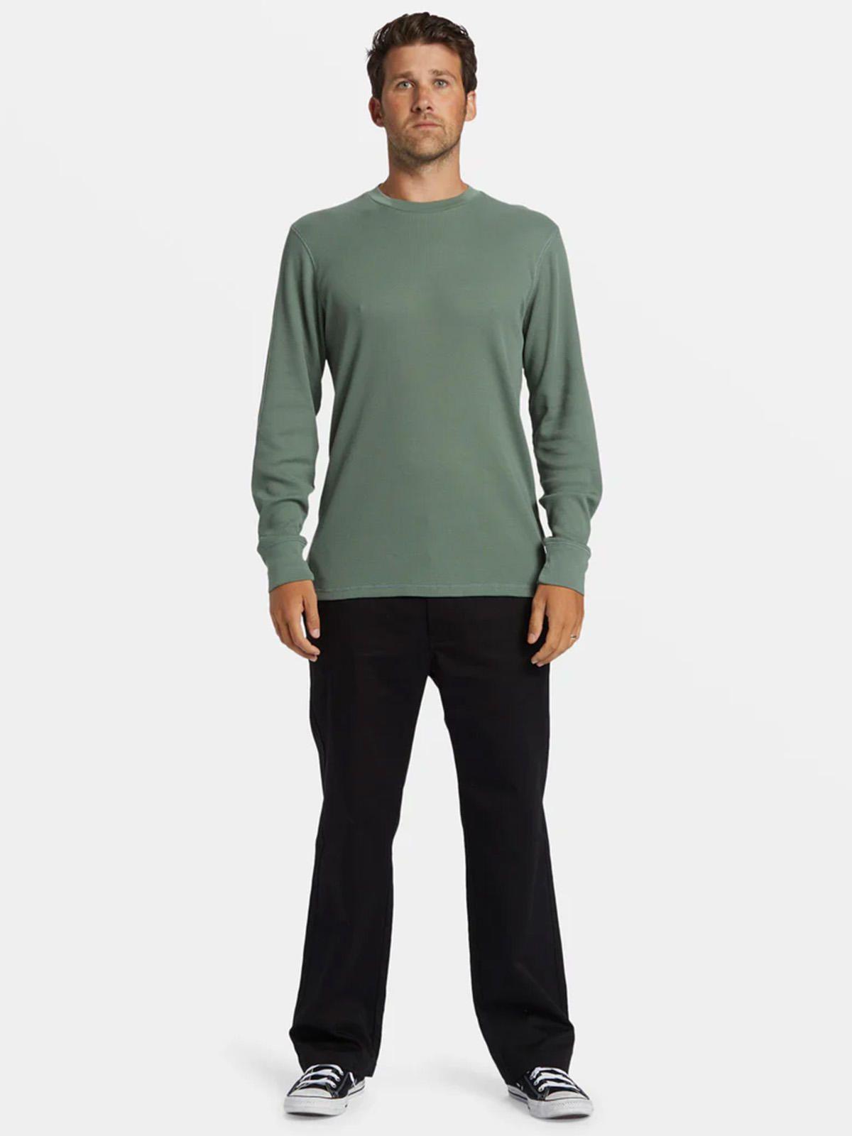 Polera Hombre Essential Thermal Verde-5