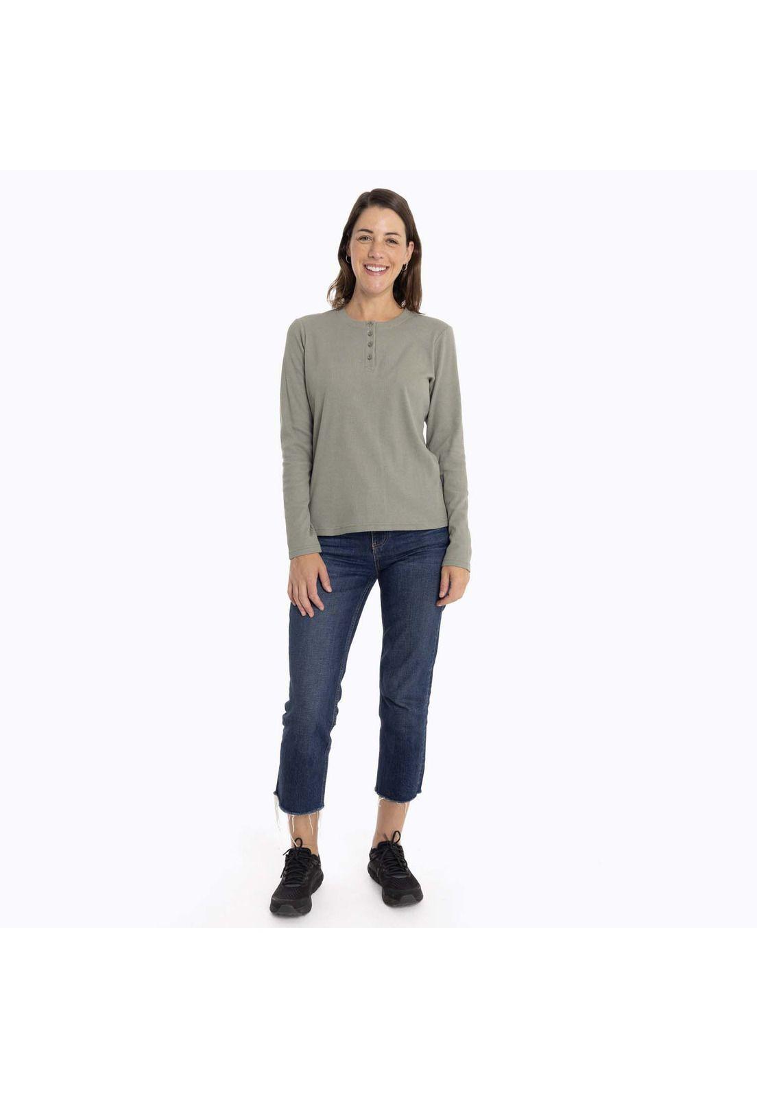 Polera Mujer Owyhee Verde Merrell-5