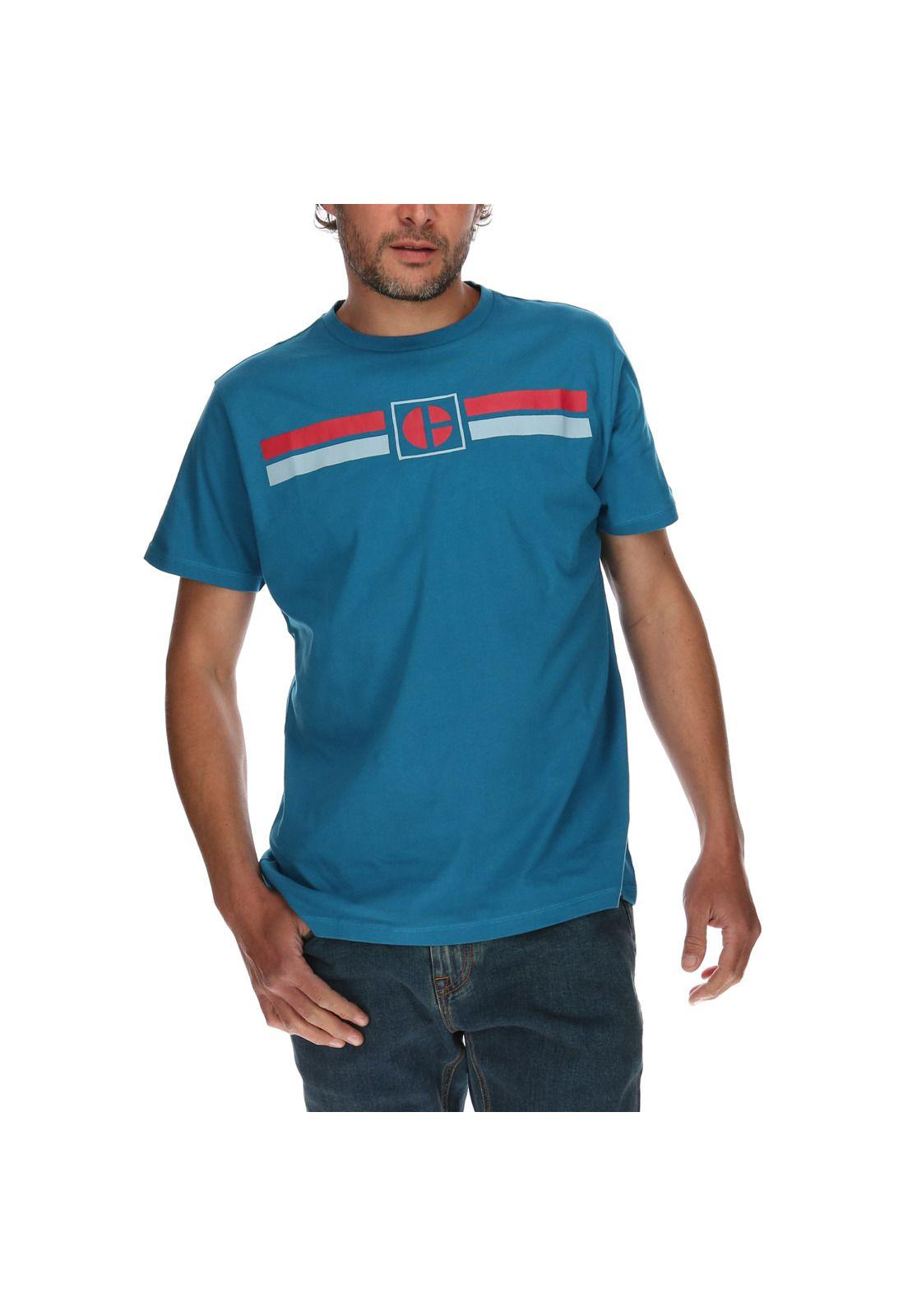 Polera Hombre Code Stripe Azul-0