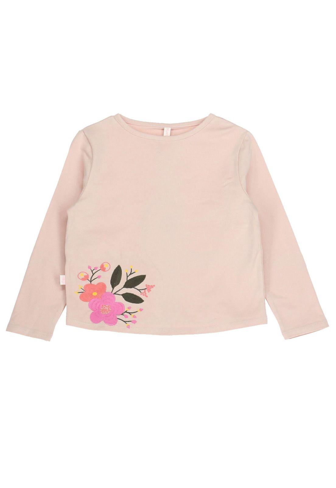 Polera Flores Rosa-0