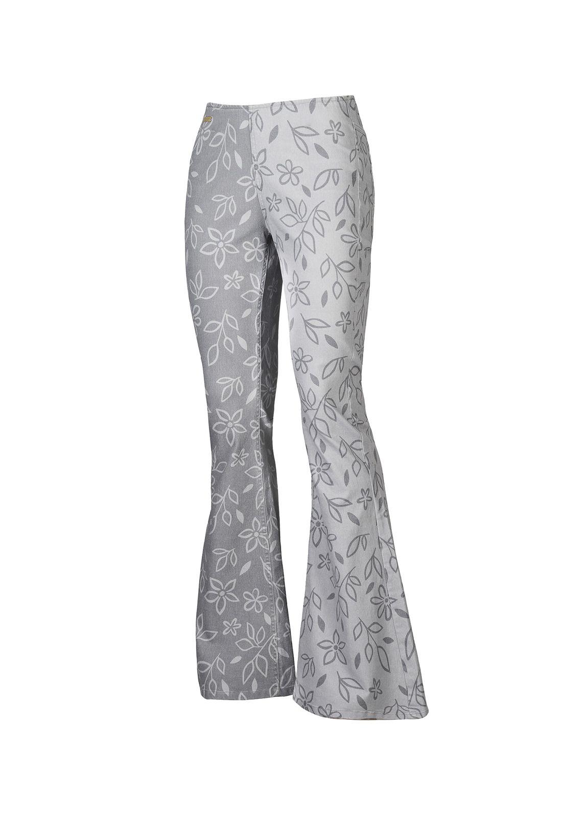 Pantalón Mujer Flora Verde-0