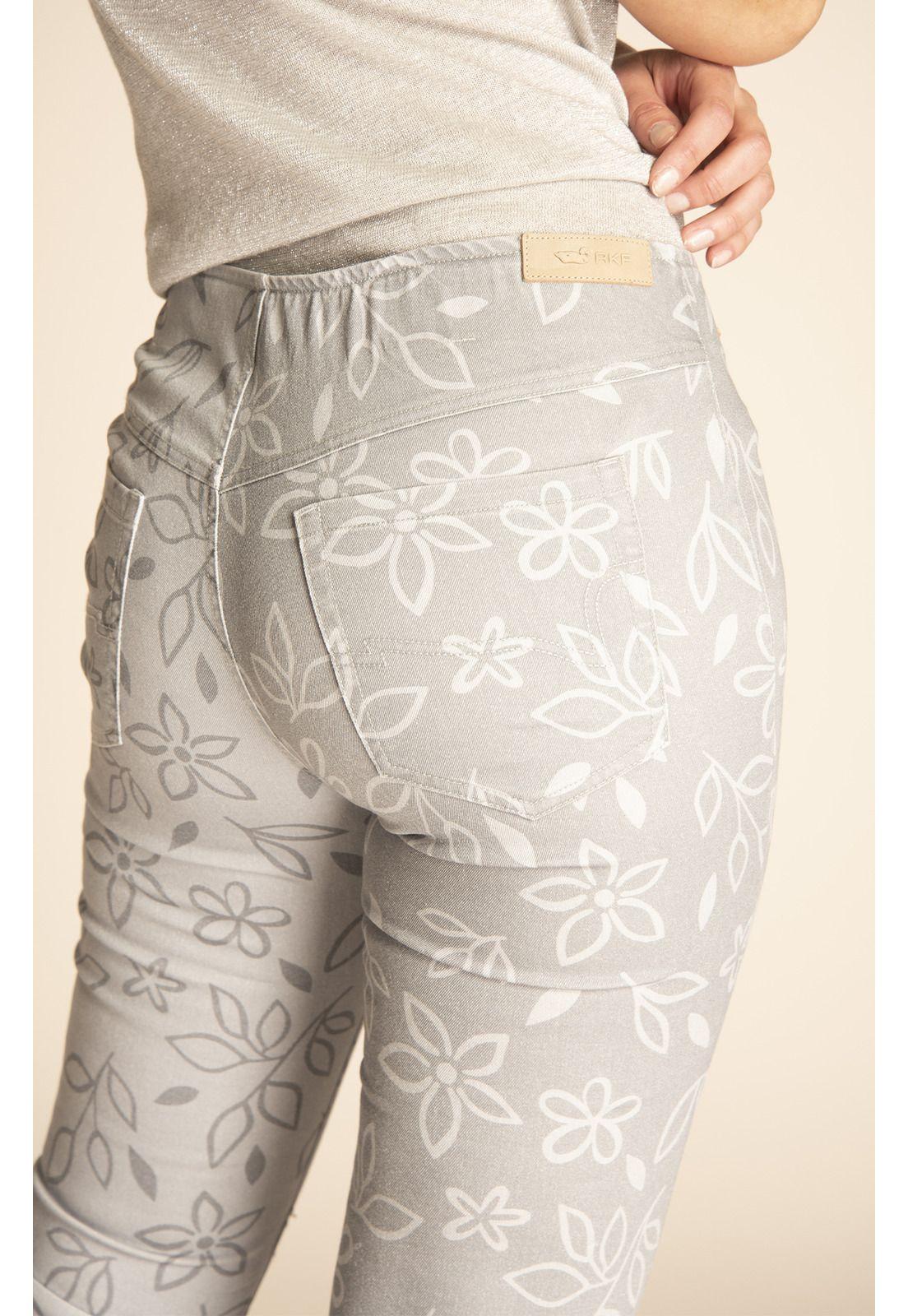 Pantalón Mujer Flora Verde-4