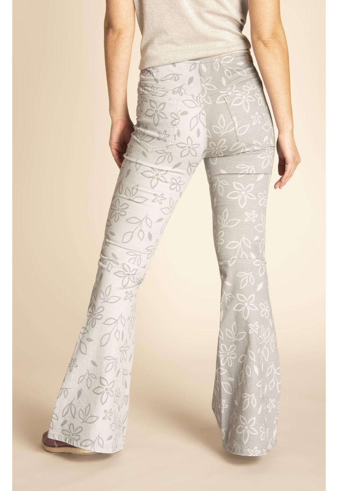 Pantalón Mujer Flora Verde-6