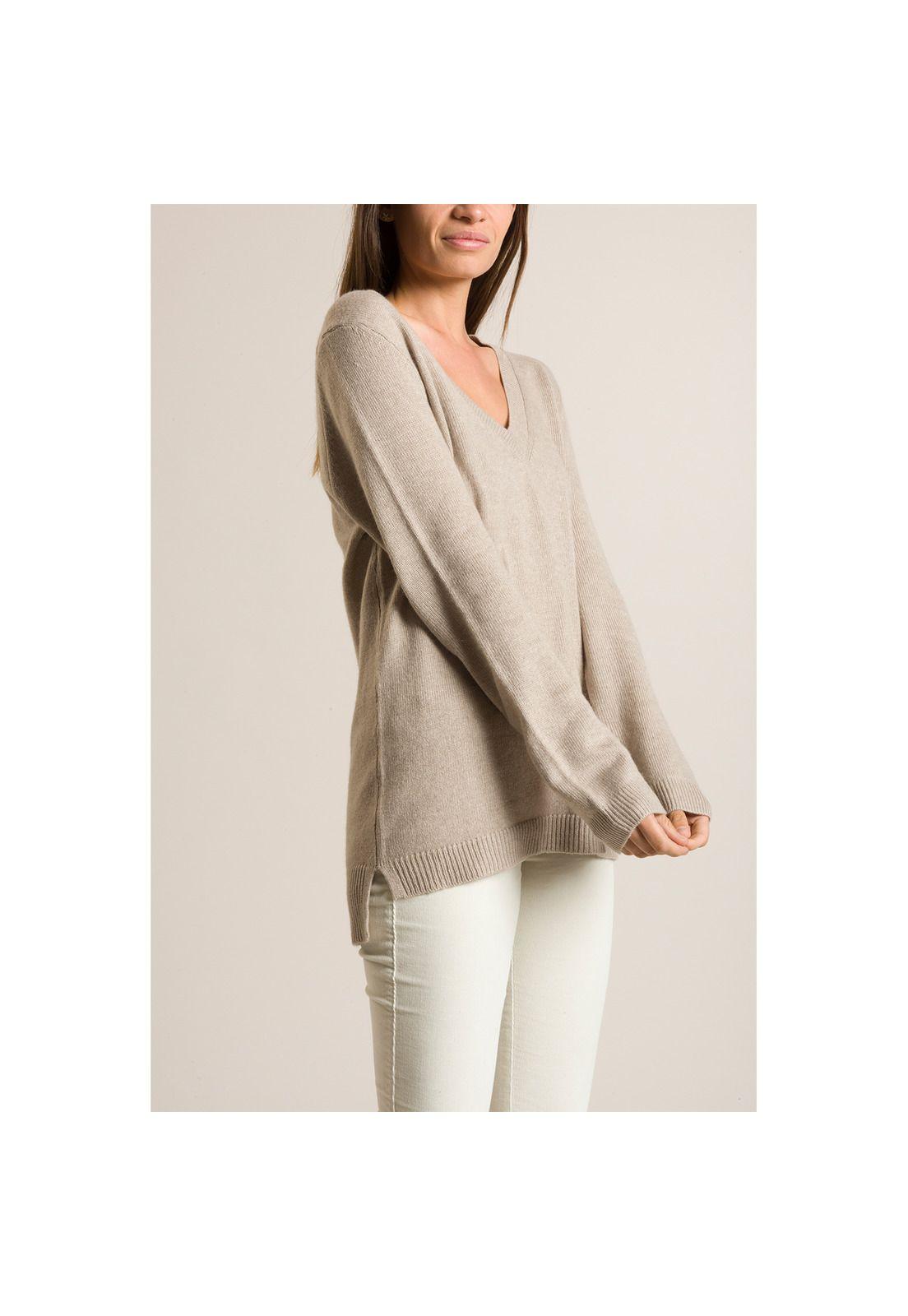 Sweater Argel Beige Mujer-1