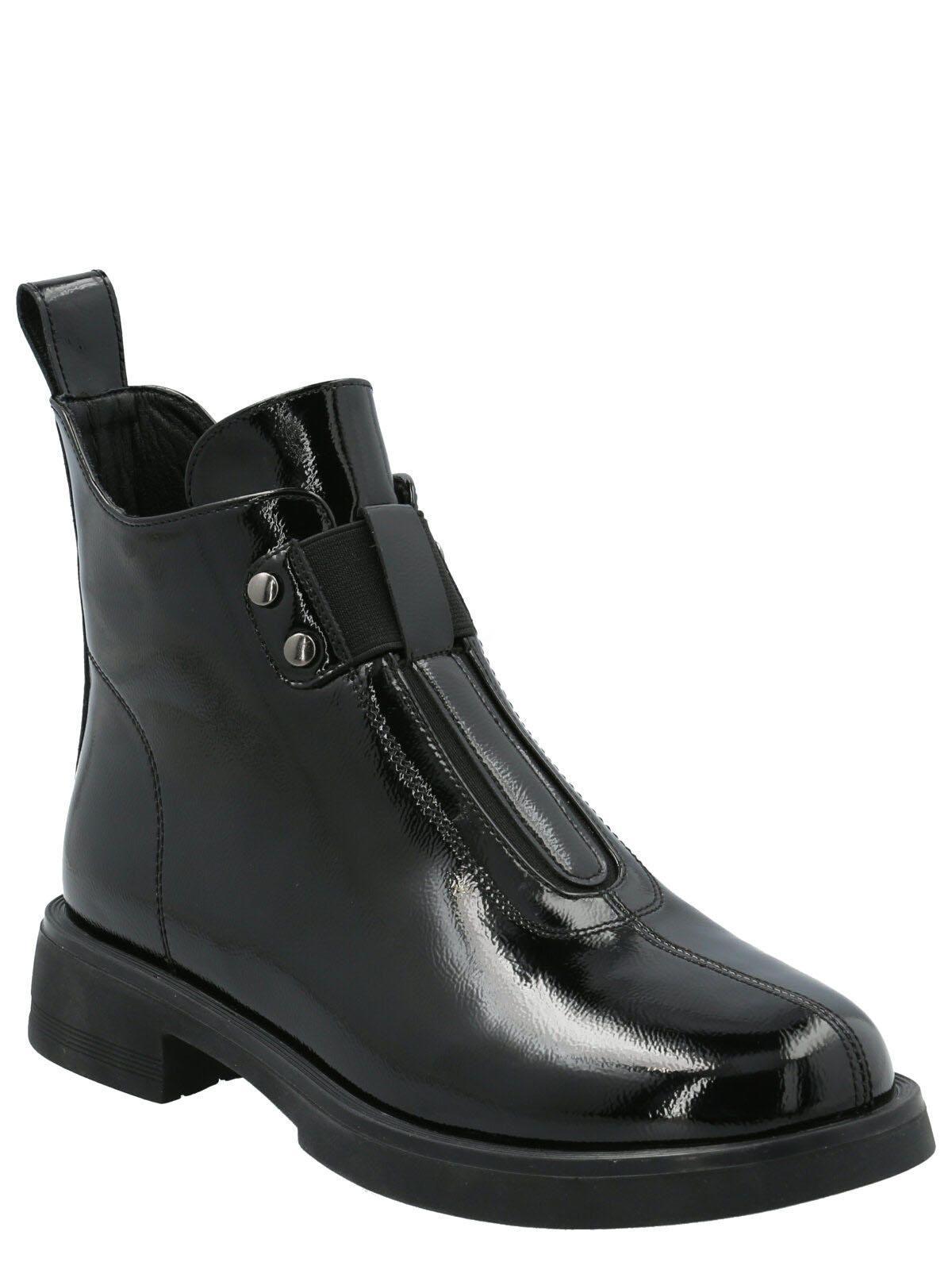 Botín Mujer Patent Negro-0