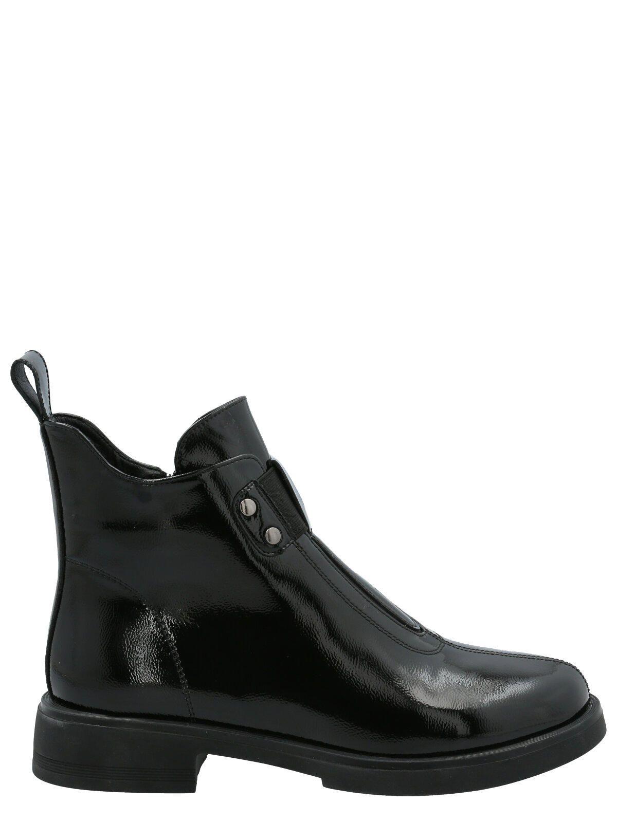 Botín Mujer Patent Negro-1