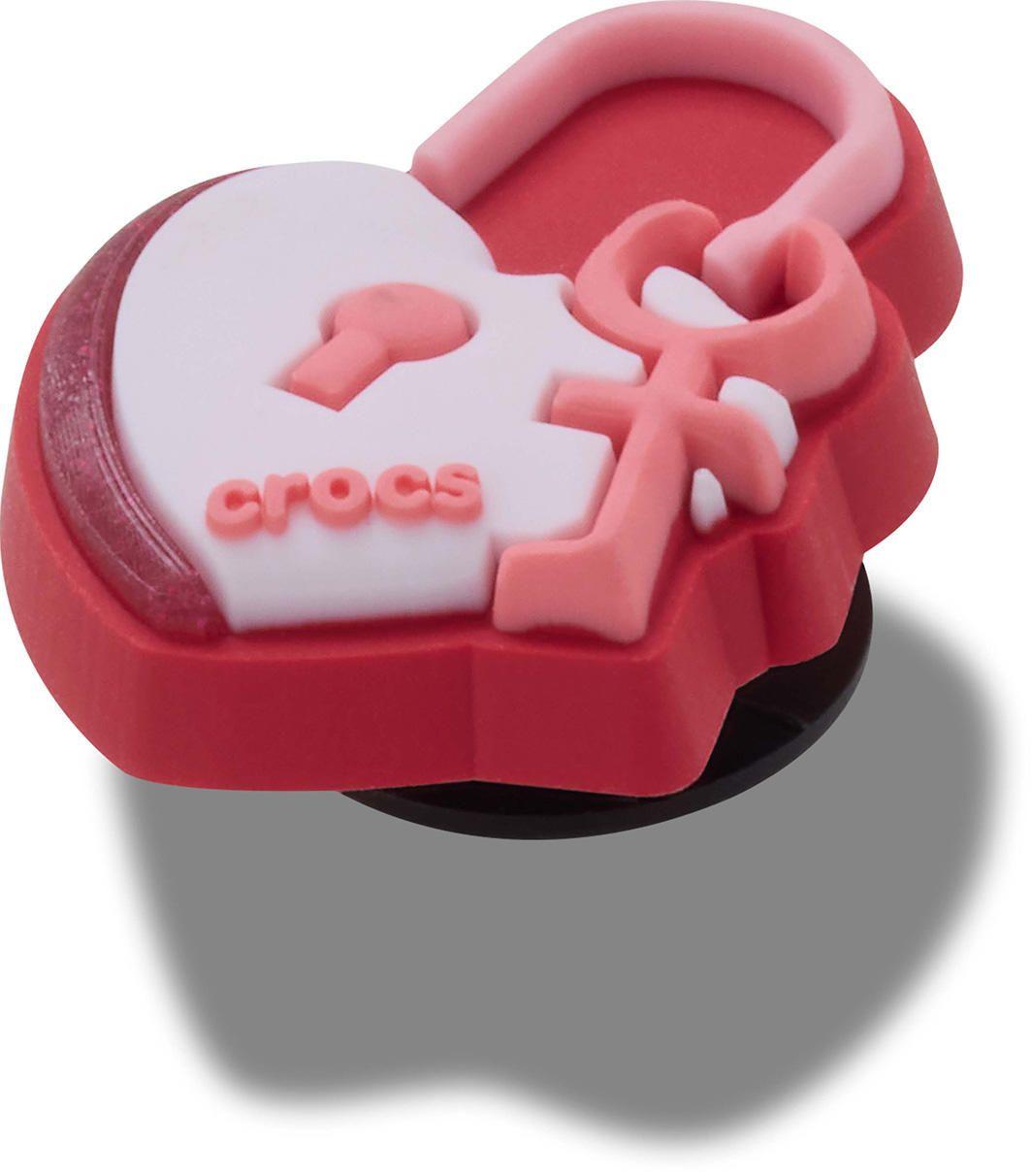 Jibbitz Candado Corazón Con Llave Rojo-2
