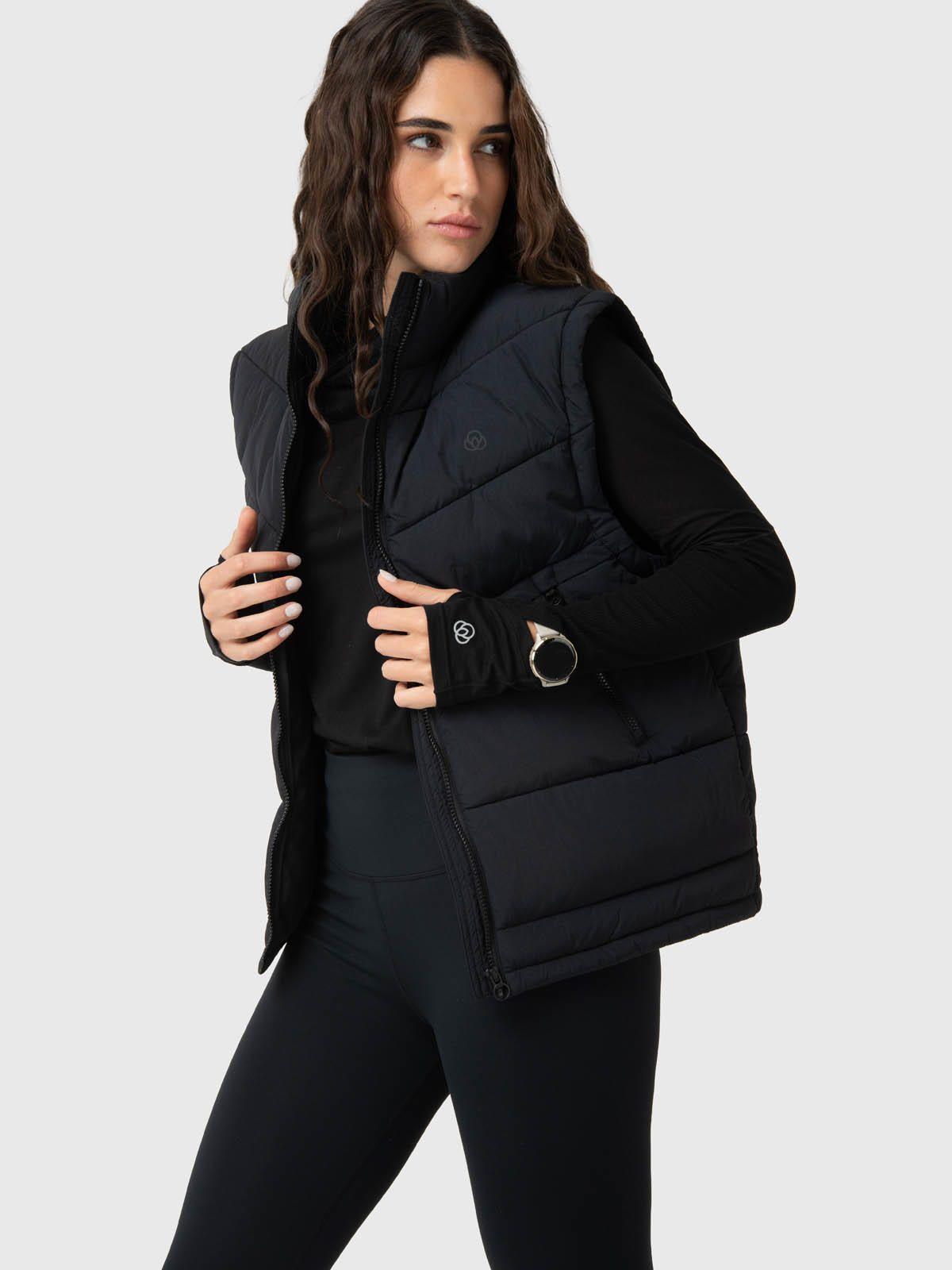 Parka Mujer Sleeveles Negra-0