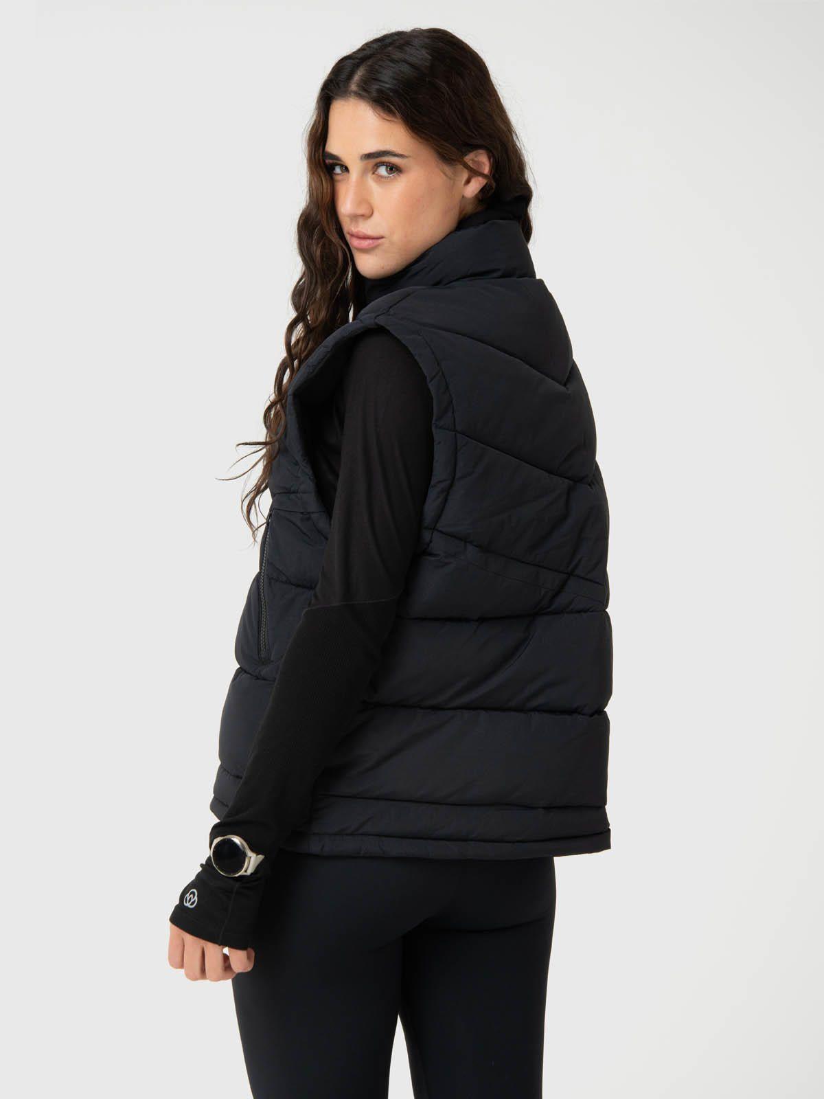 Parka Mujer Sleeveles Negra-3