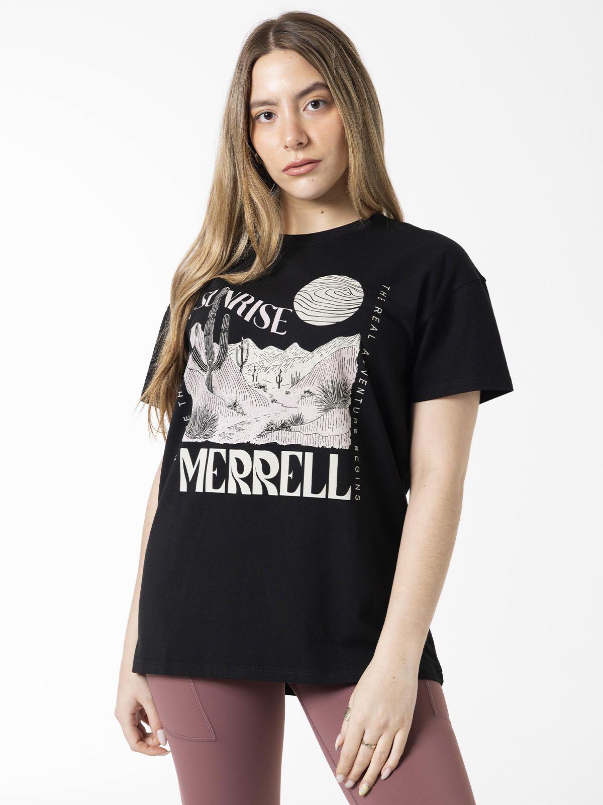 Polera Manga Corta Mujer Bigprint Bamboo Negro-0