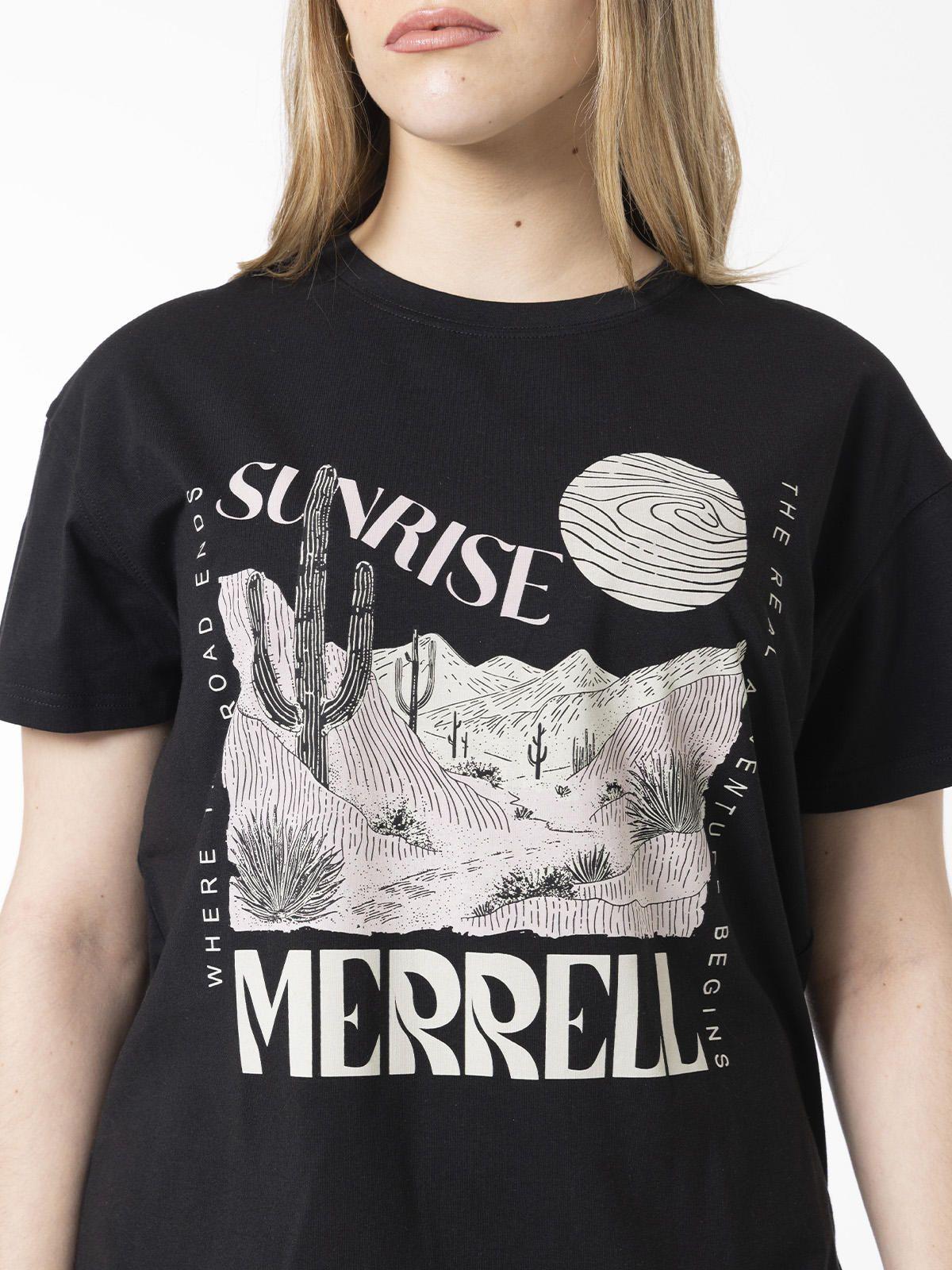 Polera Manga Corta Mujer Bigprint Bamboo Negro-3