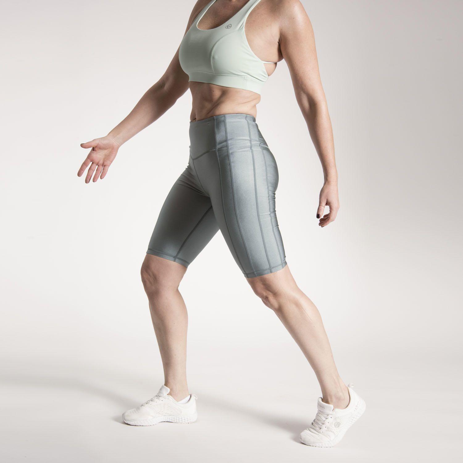 Calza Mujer Biker Legg High Rise Verde-1