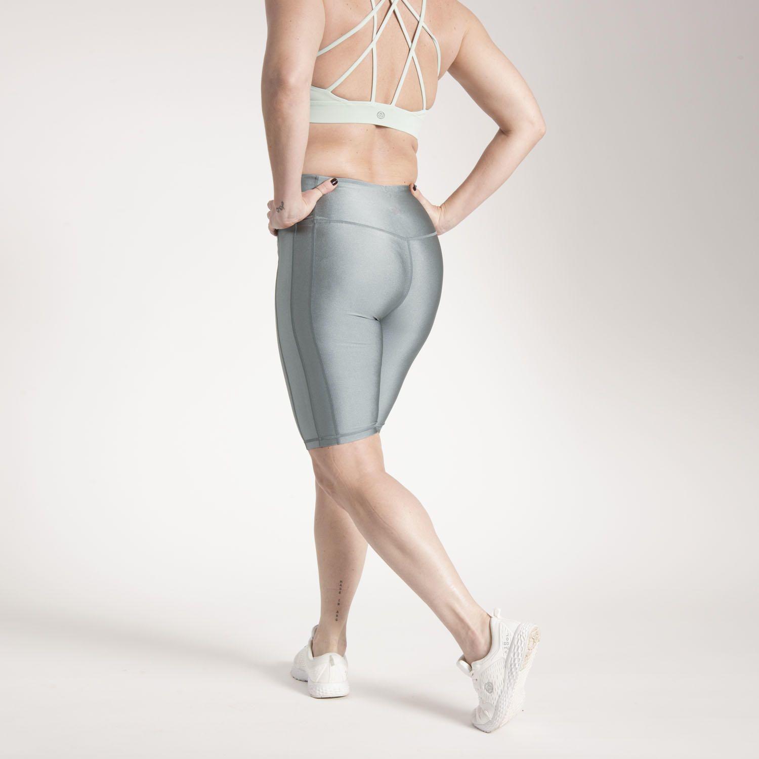 Calza Mujer Biker Legg High Rise Verde-2