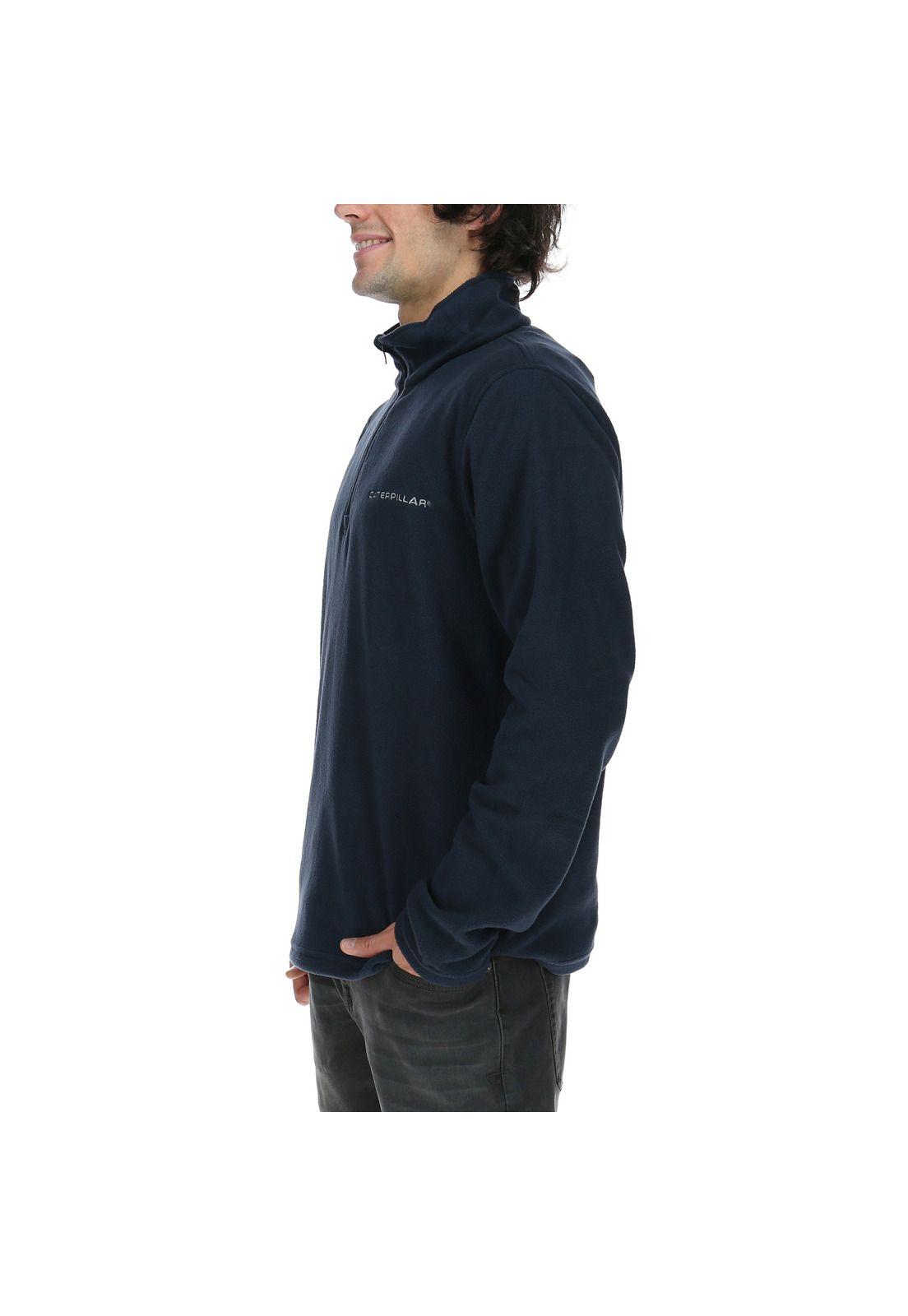 Polar Hombre Microfleece Qtr Zip Azul-1