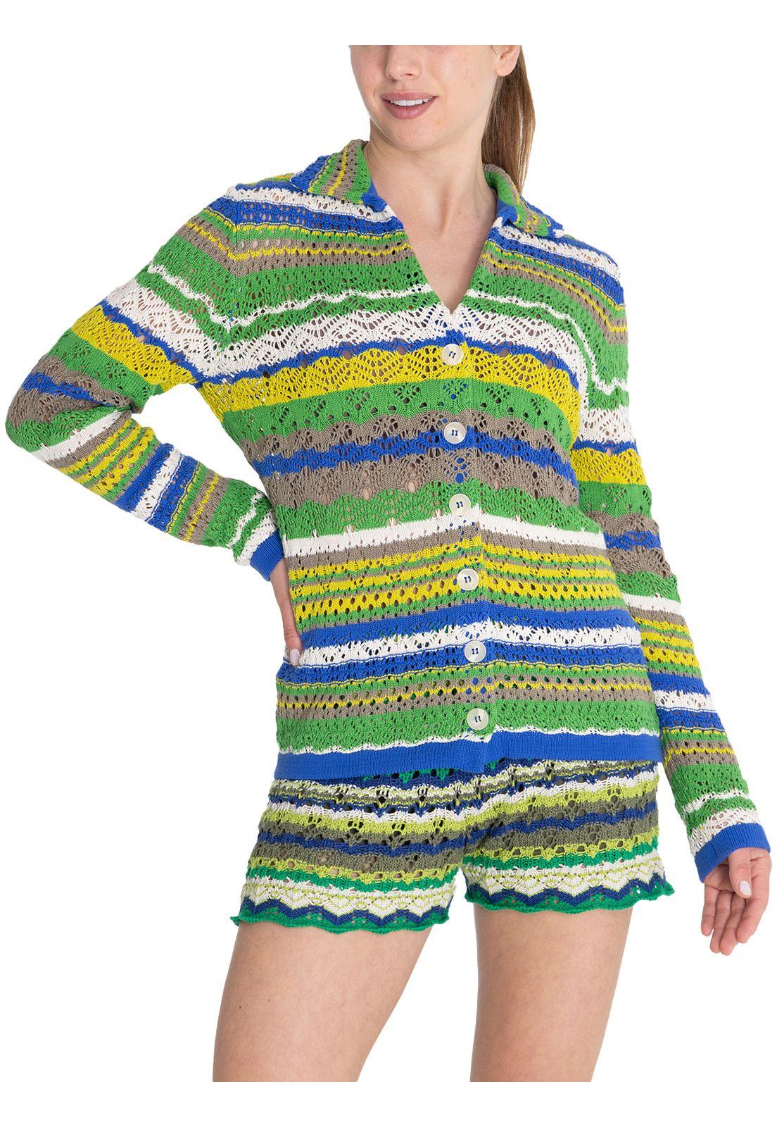 Chaleco Algodón Orgánico Verde Darke Mujer -4