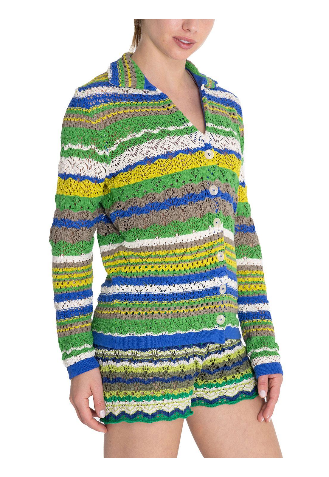 Chaleco Algodón Orgánico Verde Darke Mujer -5