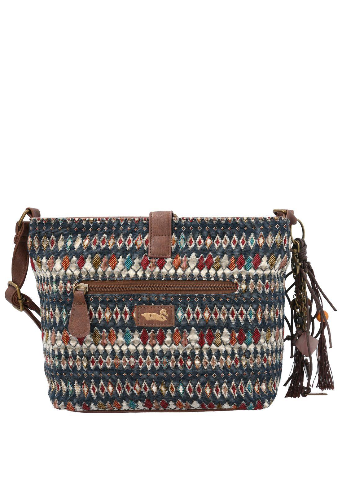 Cartera Textil Mujer Gianni Cross Azul-2