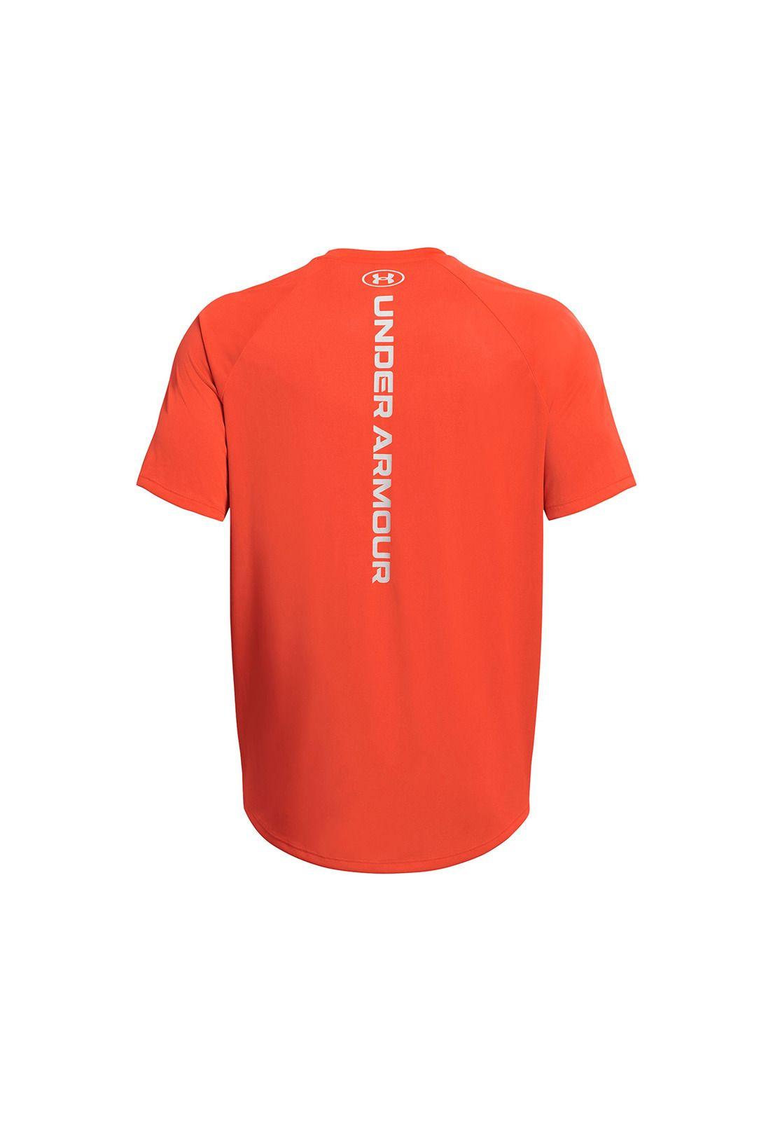 Polera Manga Corta Reflecta Hombre Naranja-1