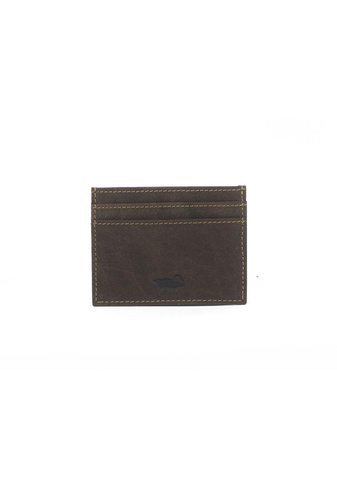 Billetera Cuero Cardhold Café Hombre Rockford-0
