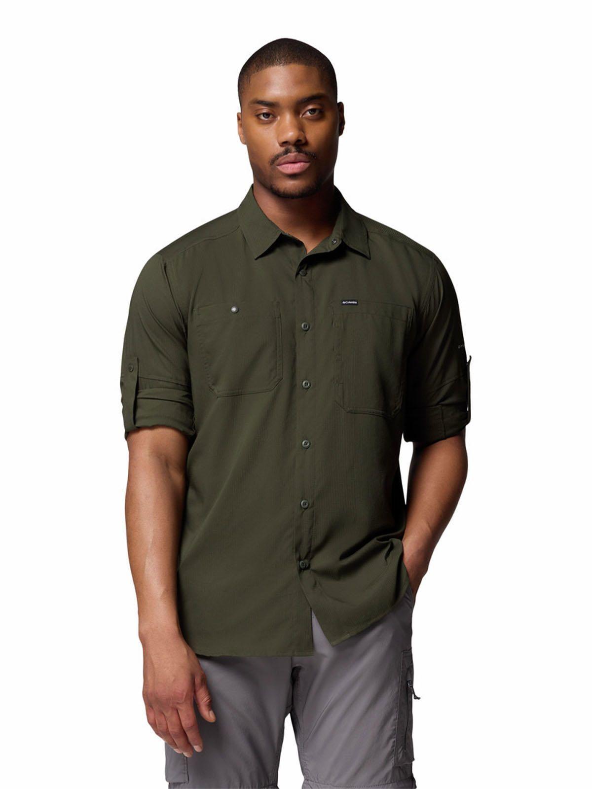 Camisa Manga Larga Hombre Silver Ridge Verde-3