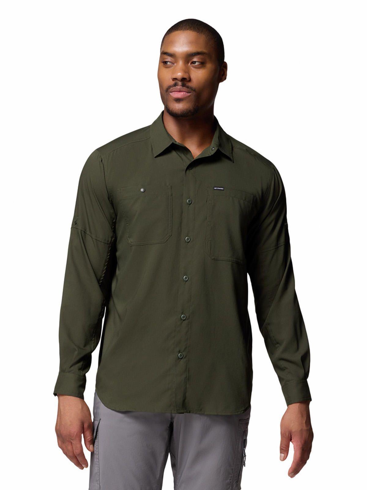Camisa Manga Larga Hombre Silver Ridge Verde-0