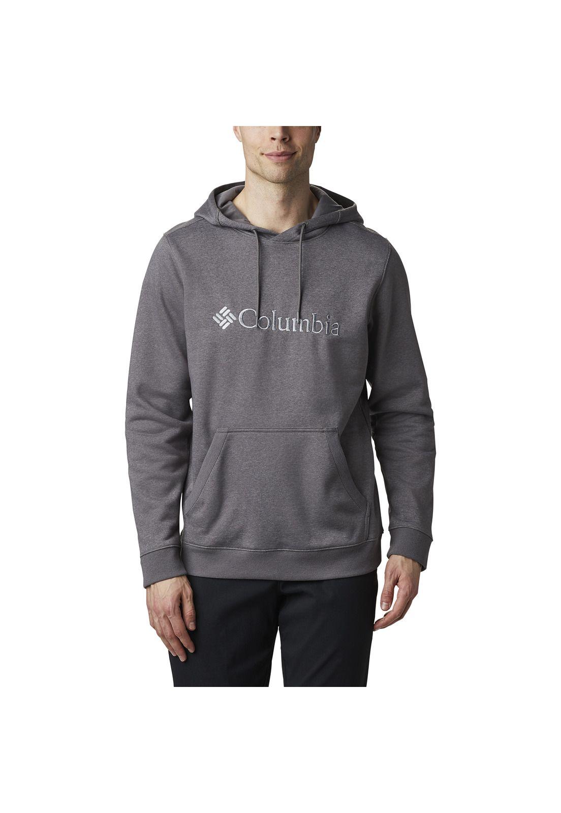 Polerón Basic Logo II Hoodie Gris Hombre-0