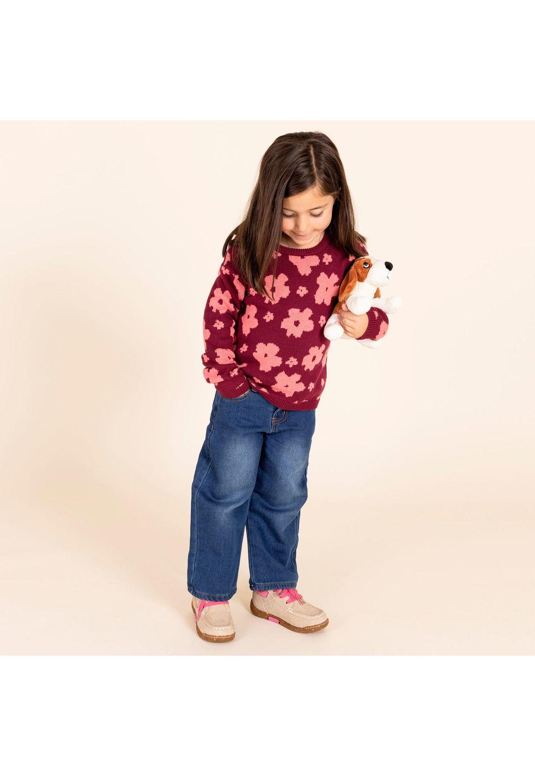 Sweater Niña Gaia Rosado-0