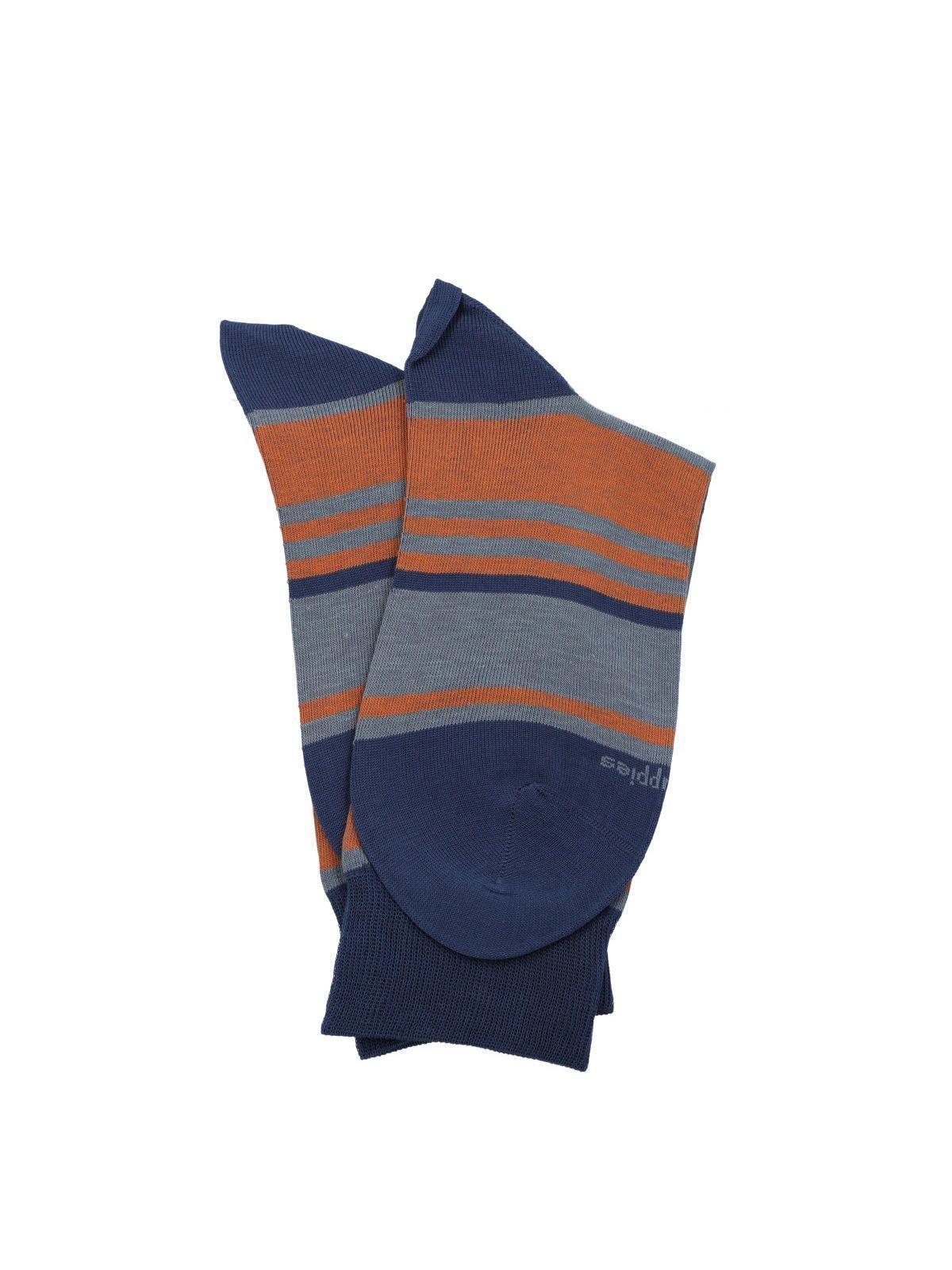 Calcetín Hombre D Stripes Azul-2