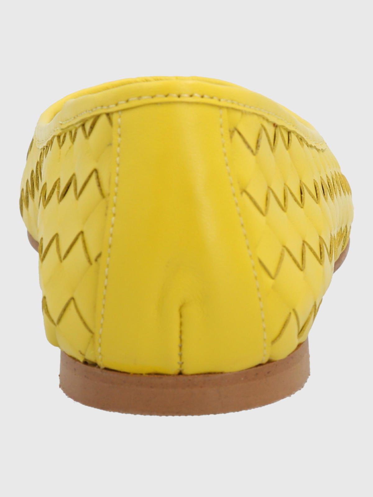 Ballerina Cuero Mujer Fabiola Amarilla-6