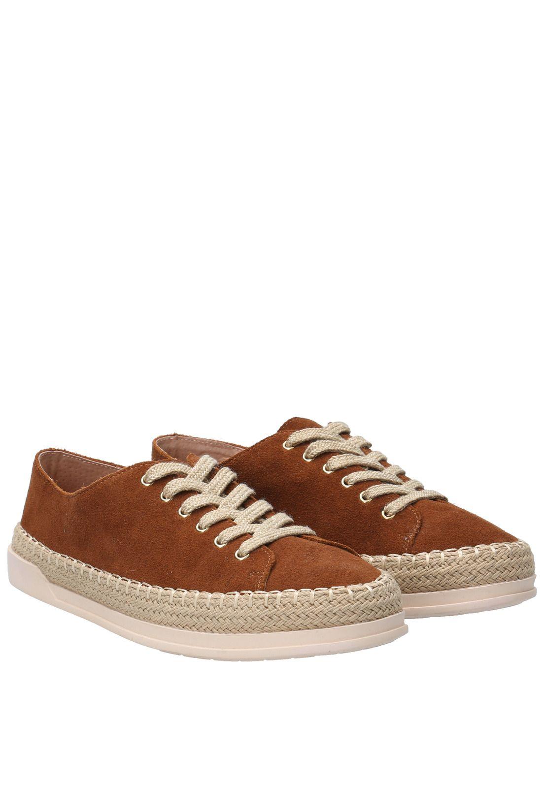 Zapatilla Cuero Mujer Lotus Café-7