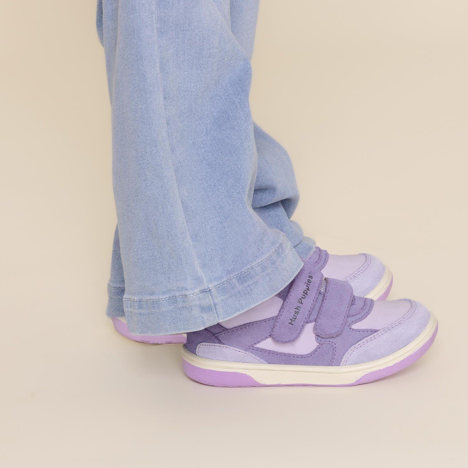 Zapatilla Cuero Lazo (26-29) Morado Niña-0