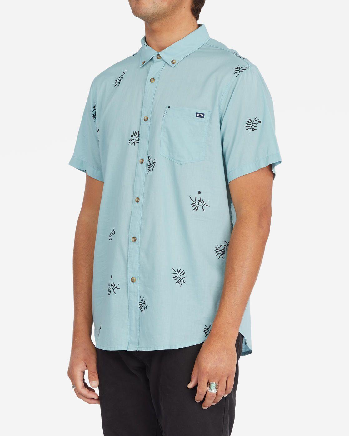 Camisa M/C Hombre Sundays Mini Azul-1
