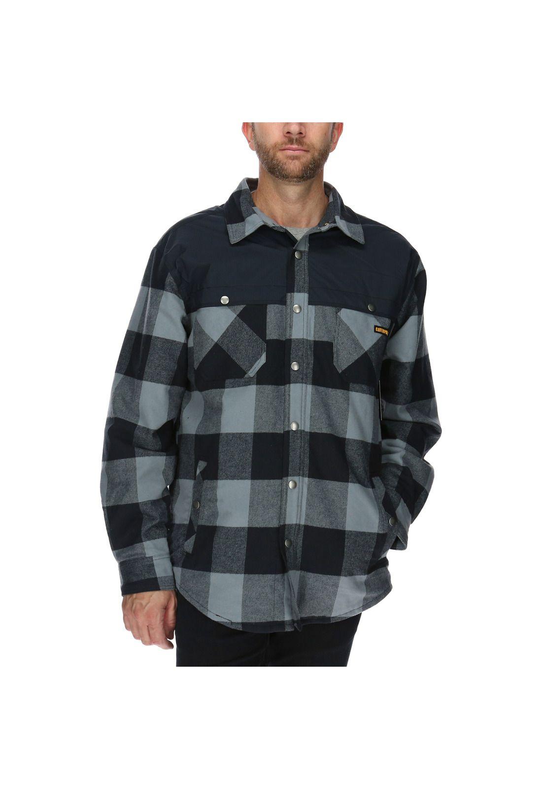Chaqueta Hombre Block Insulated Shirt Jacket Algodón Multicolor-0