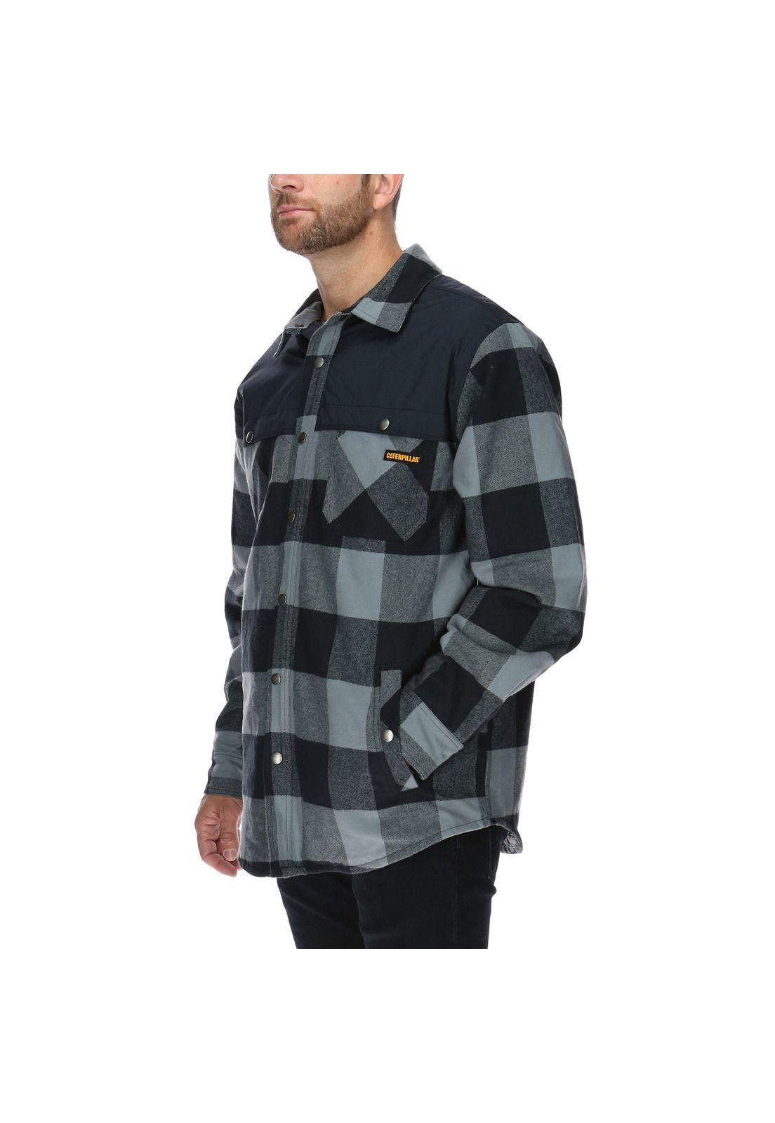 Chaqueta Hombre Block Insulated Shirt Jacket Algodón Multicolor-1