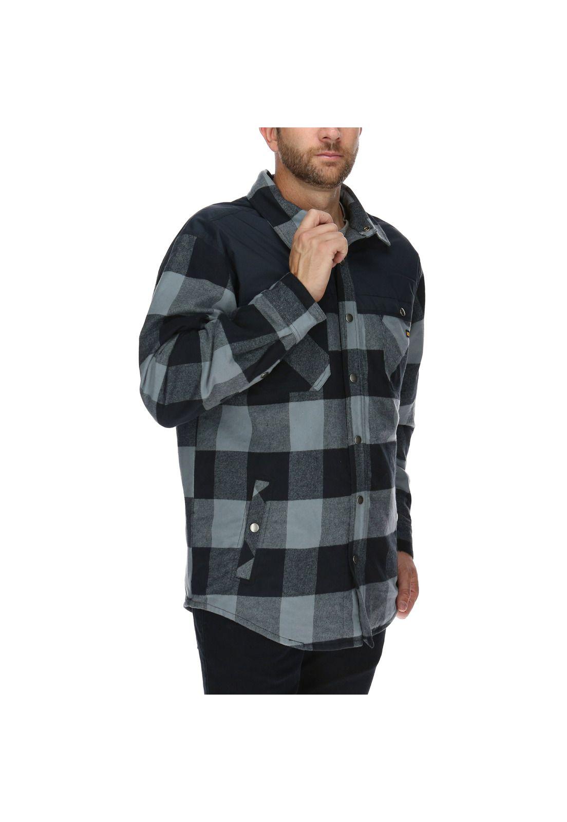 Chaqueta Hombre Block Insulated Shirt Jacket Algodón Multicolor-3
