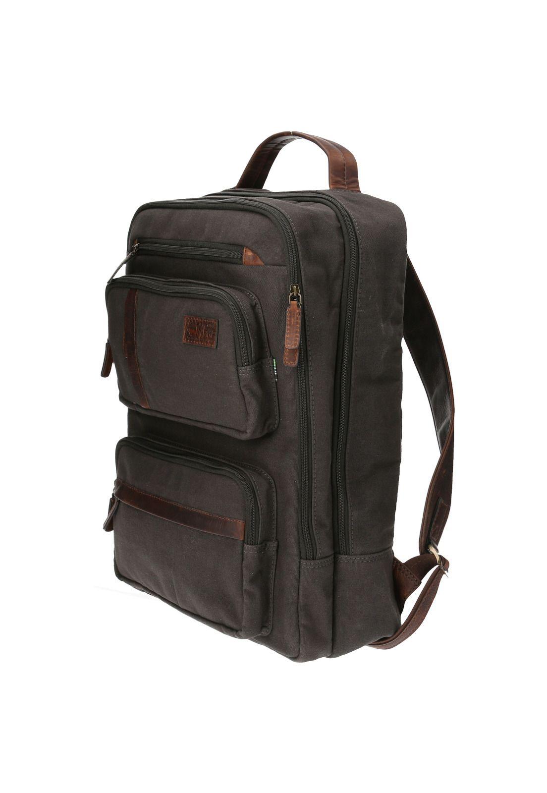 Mochila Canva Reciclado Hombre Rodes Back Gris-1