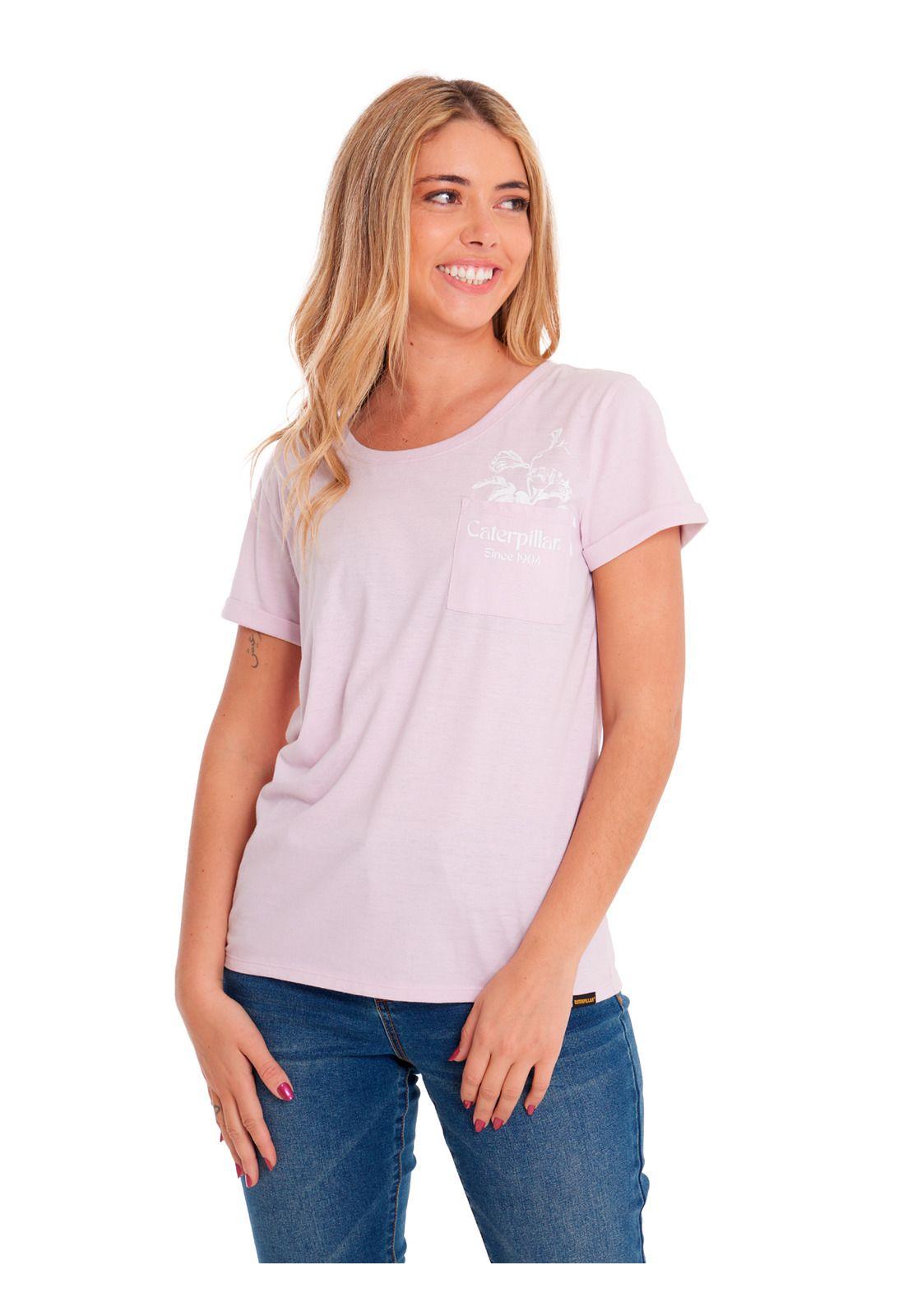 Polera Manga Corta Mujer Novelty Pocket1 Rosado-0