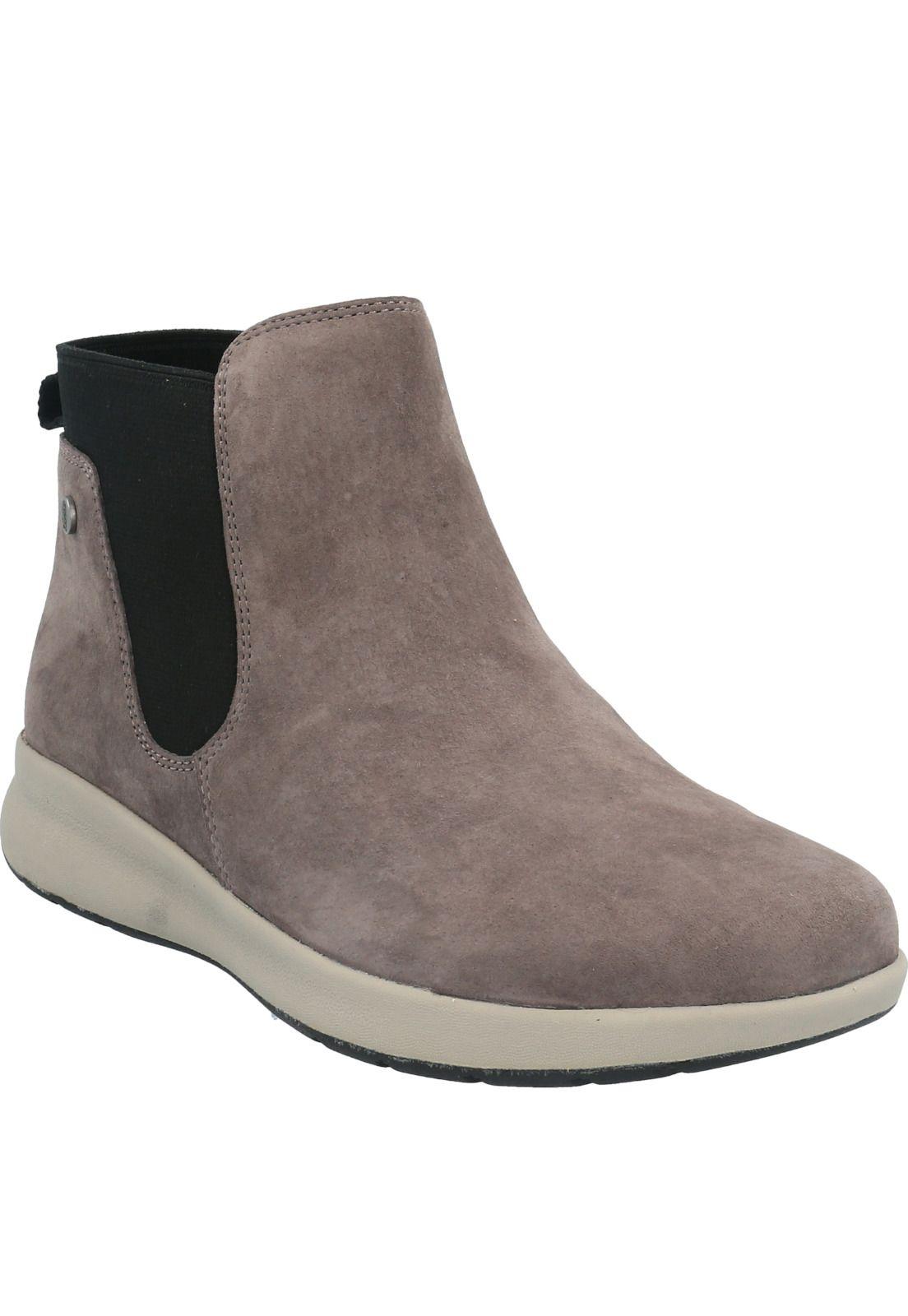 Zapatilla Cuero Mujer Spinal Chelsea Gris-0