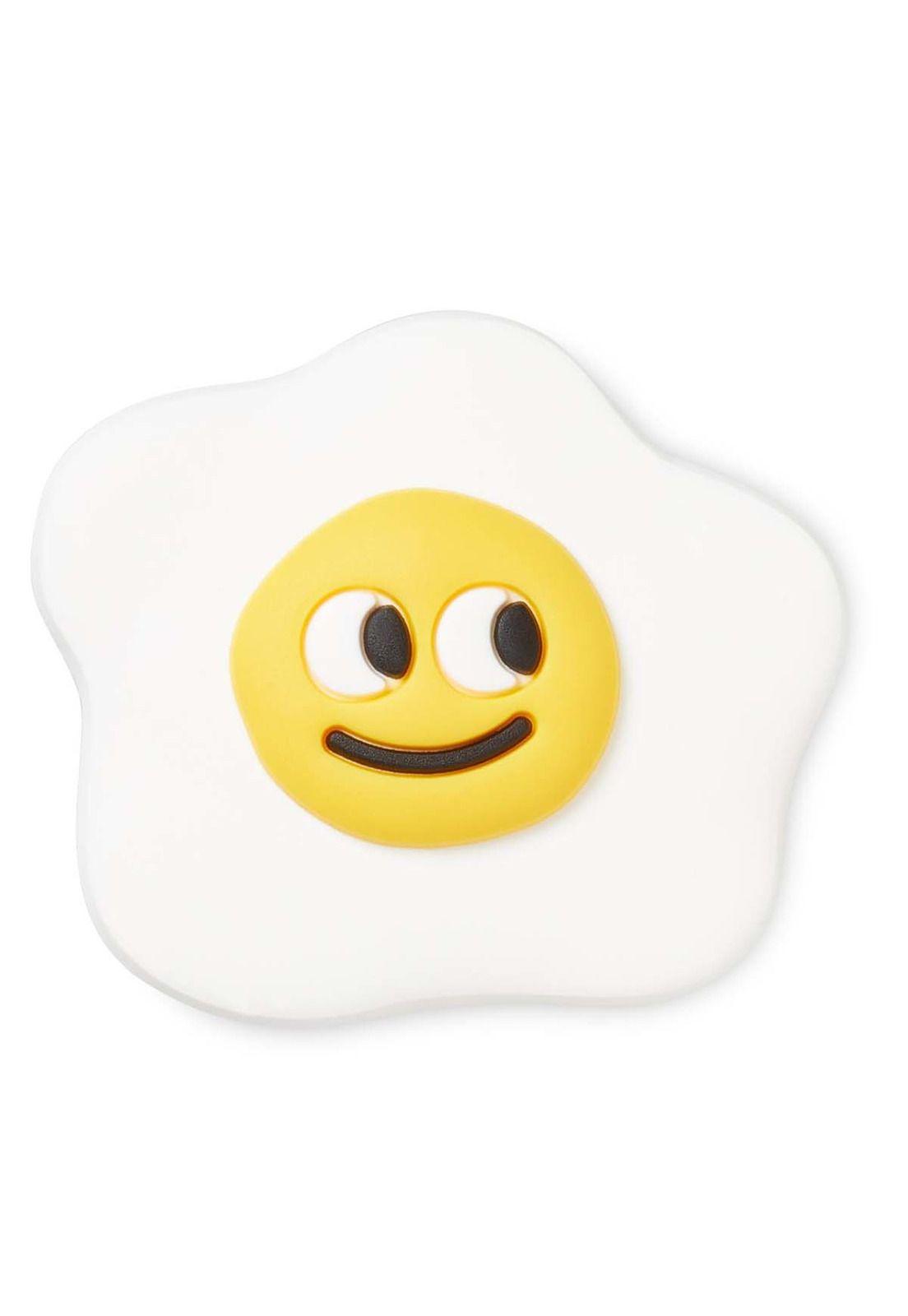 Jibbitz Crocs Huevo Frito Blanco-0