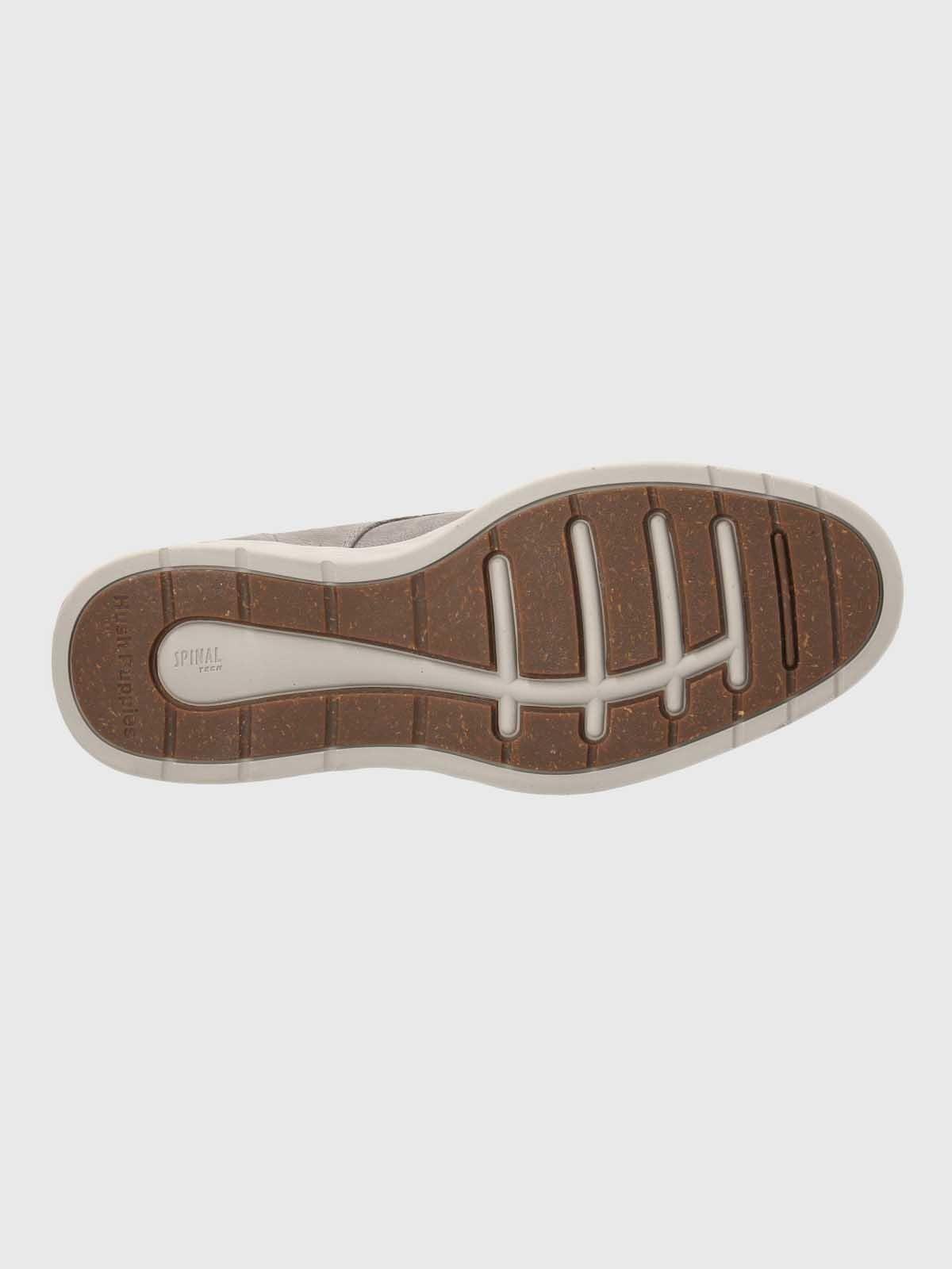 Zapato Cuero Hombre Spinal Broke Gris-7