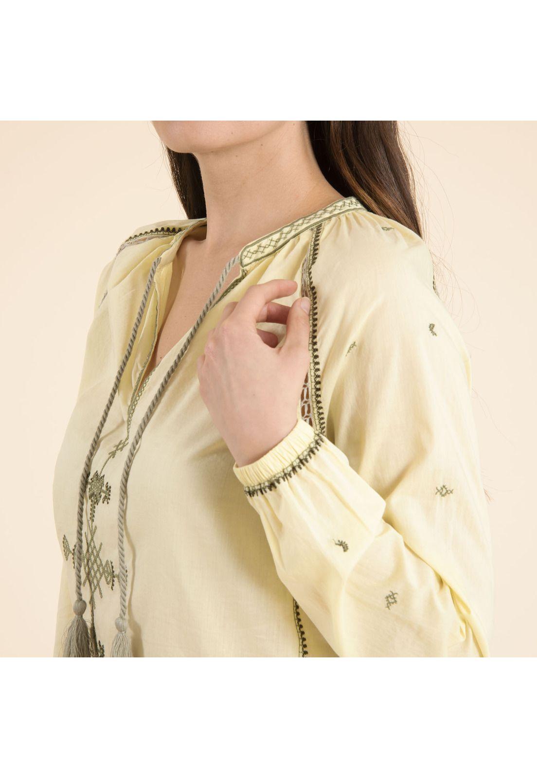 Blusa Algodón Orgánico Mujer Rachel Lima-4