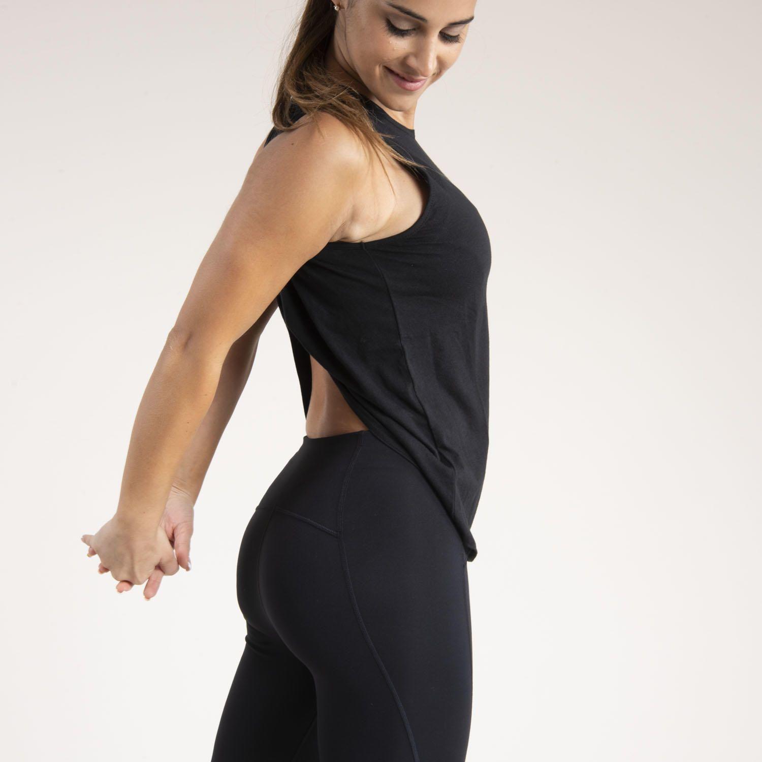 Polera Mujer Maldivas Tank Negro-1