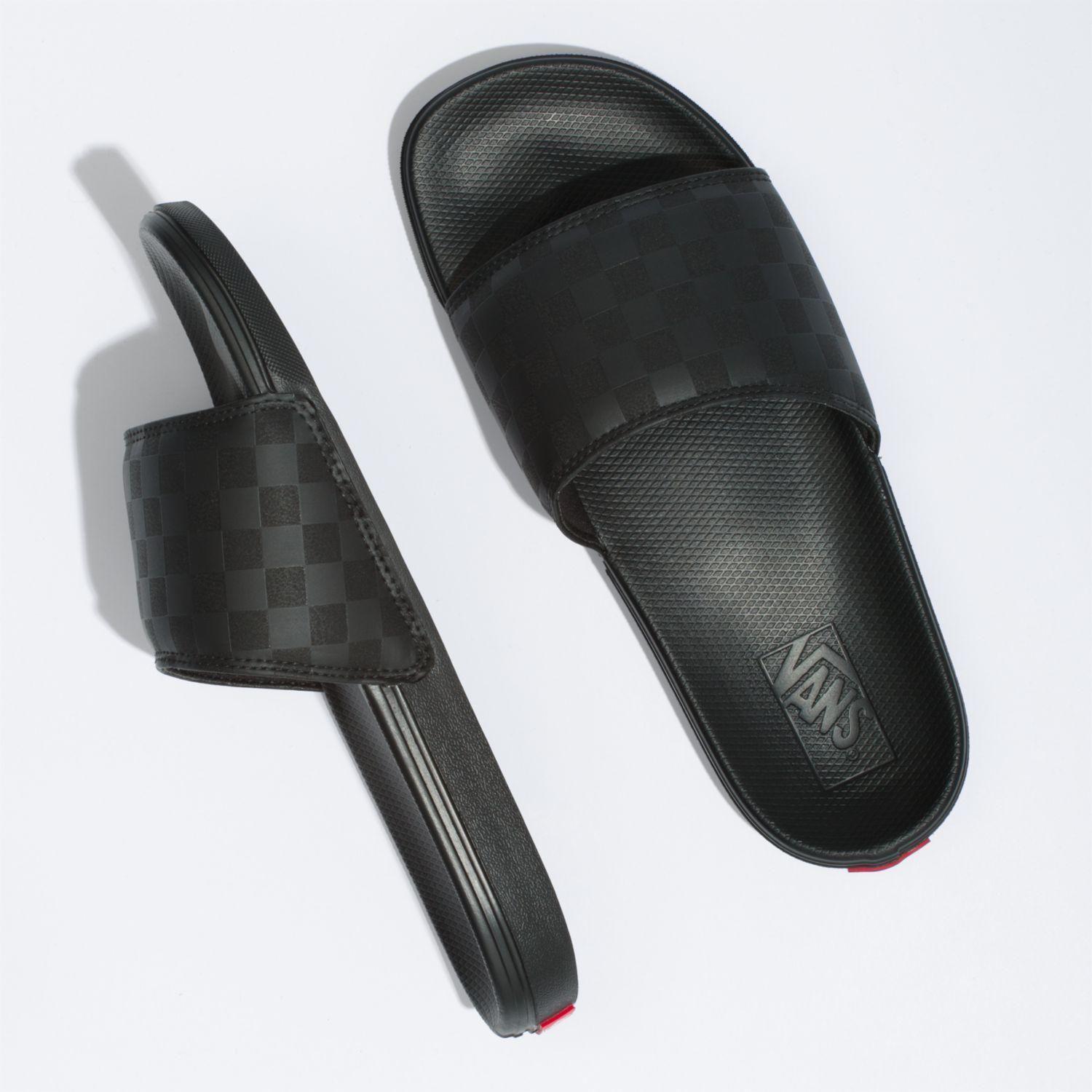 Sandalia Hombre La Costa Slide-On (Checker) Negro-1