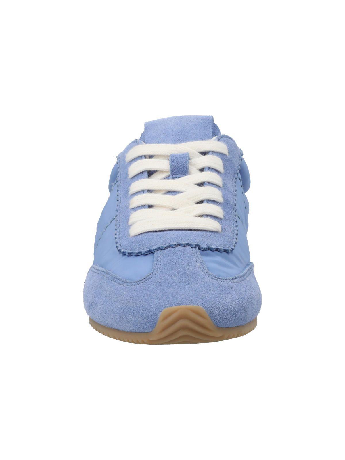 Zapatilla Cuero Mujer Hutt Azul-3