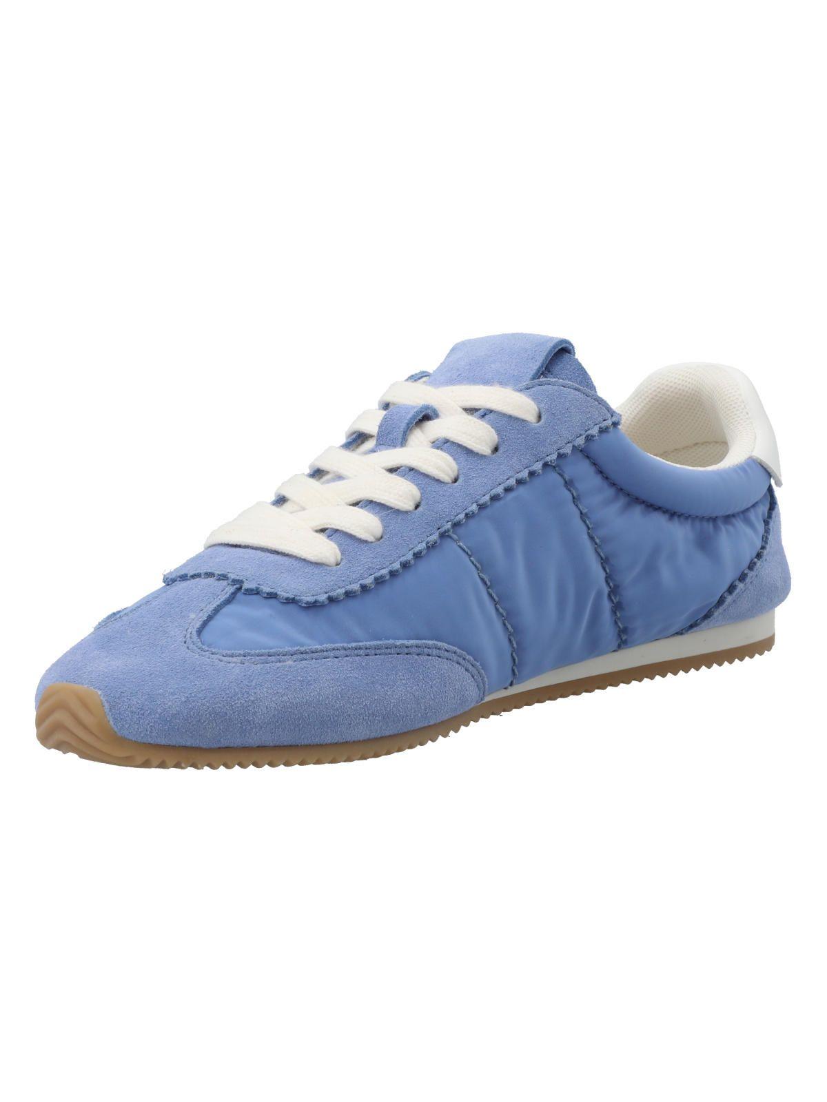 Zapatilla Cuero Mujer Hutt Azul-4