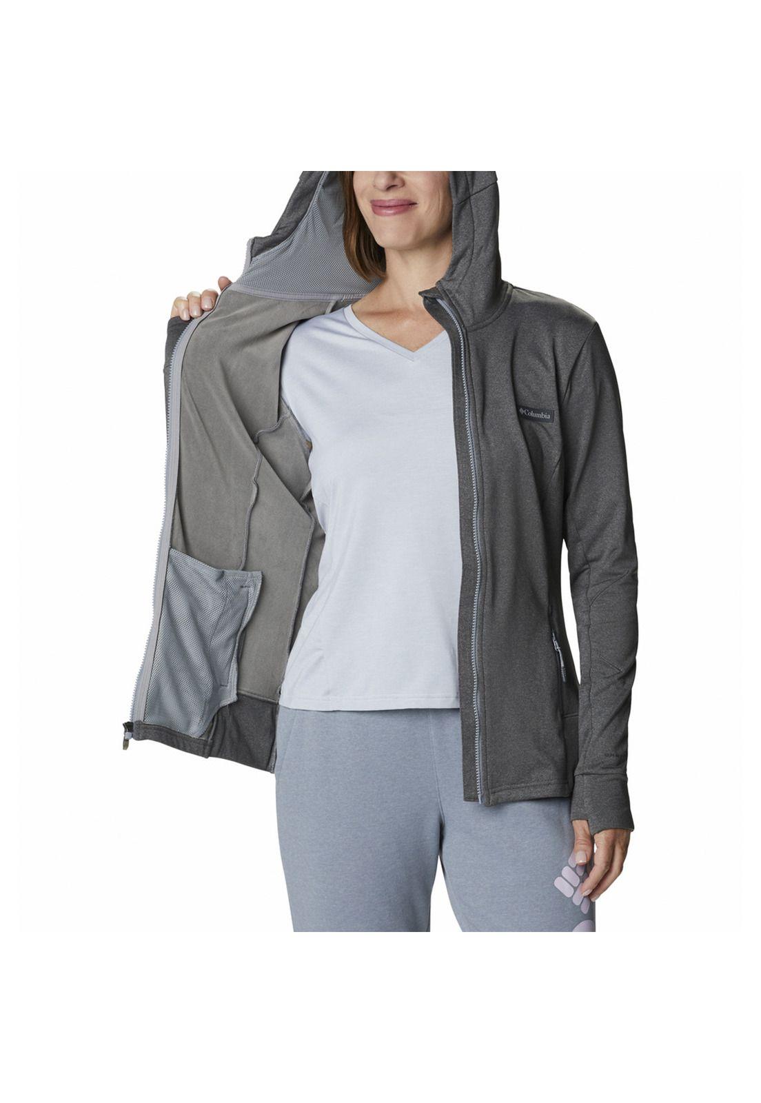 Polerón Mujer Windgates Tech Fleec Gris-4