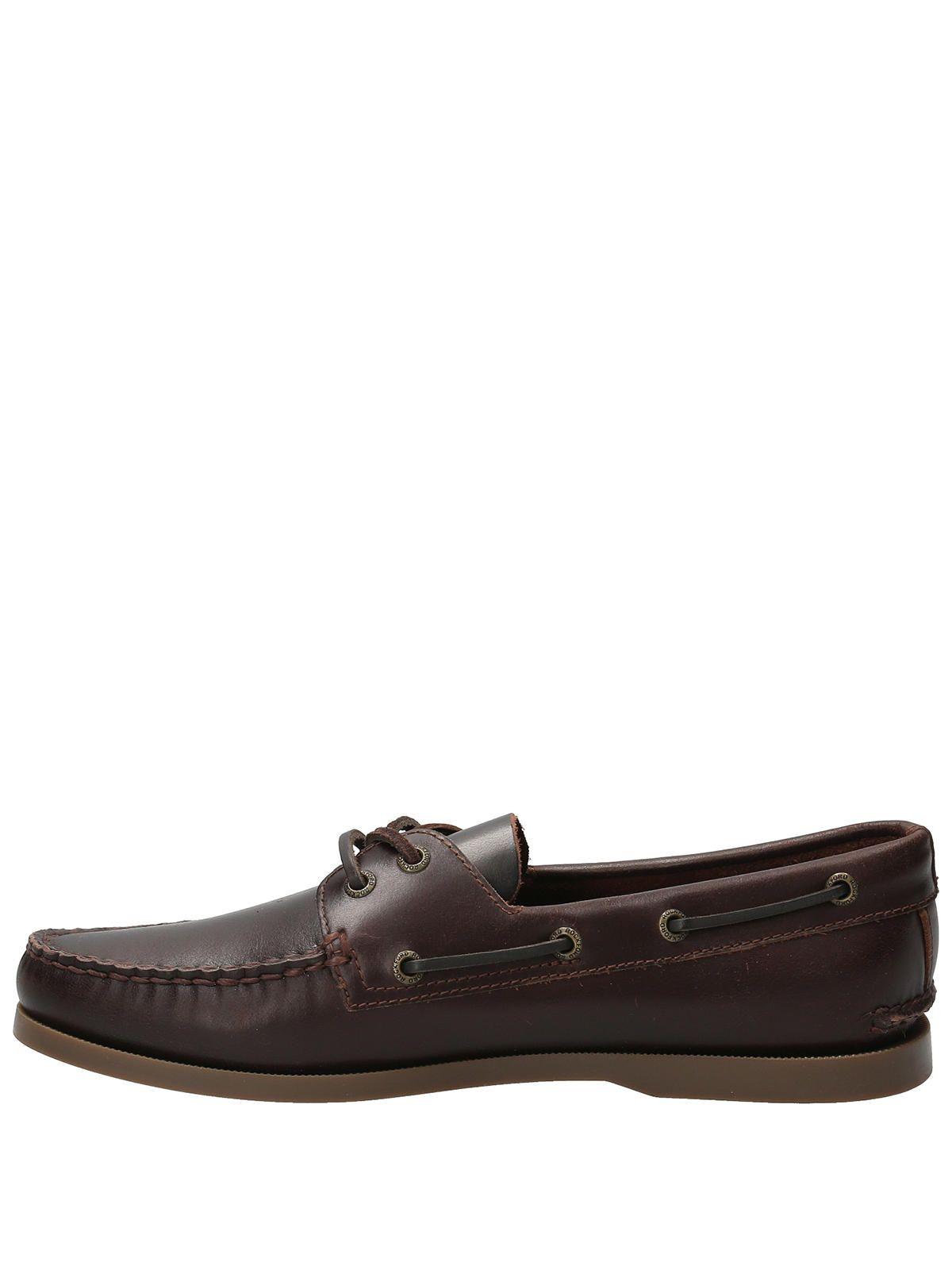 Mocasín Cuero Hombre Boat Café Oscuro-5