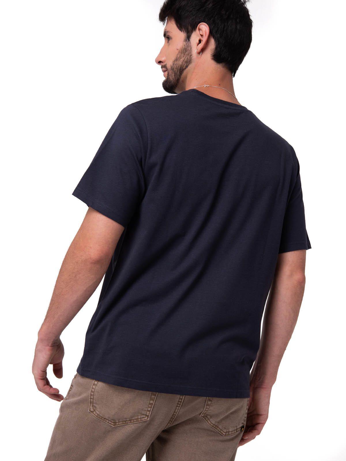Polera Manga Corta Hombre Small Logo Azul-3